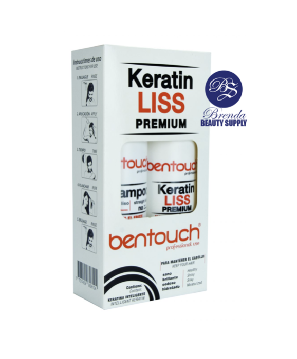 Bentouch Keratin Liss Premium Professional Straightener Set 300ml ...